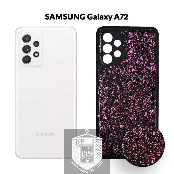 قاب اکلیلی سامسونگ Galaxy A72 به همراه پاپ سوکت کد SA520