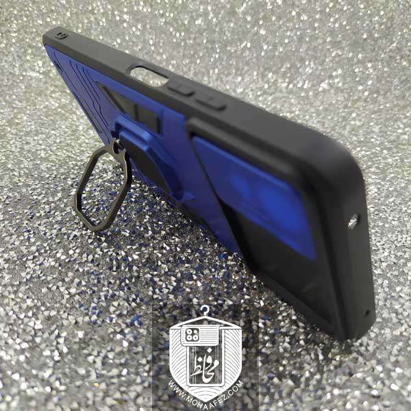قاب ضد ضربه شیائومی MI 11 Lite هولدر دار و محافظ لنز کشویی کد MX01